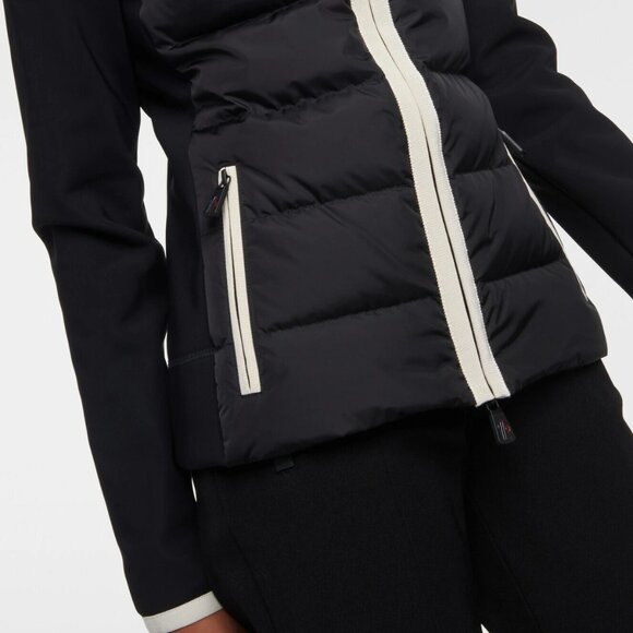 Moncler Grenoble Hooded paneled twill and quilted stretch-shell down jacket - Picture 4 of 11